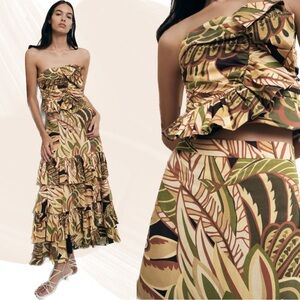 Printed Top & Skirt Set